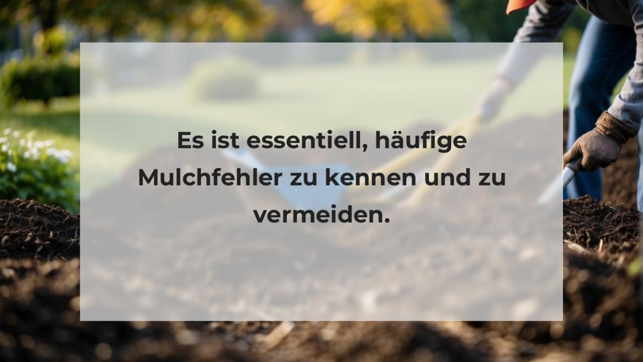 Es ist essentiell, häufige Mulchfehler zu kennen und zu vermeiden.