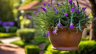 fuer den garten haengender rosmarin pflege leicht gemacht