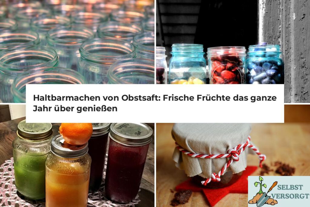 Haltbarmachen von Obstsaft